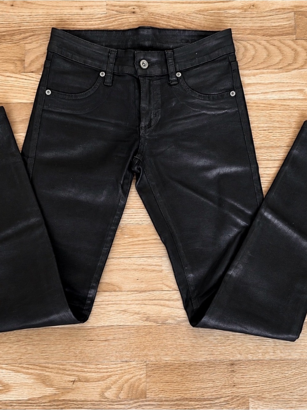 LF Black Wax Jeans